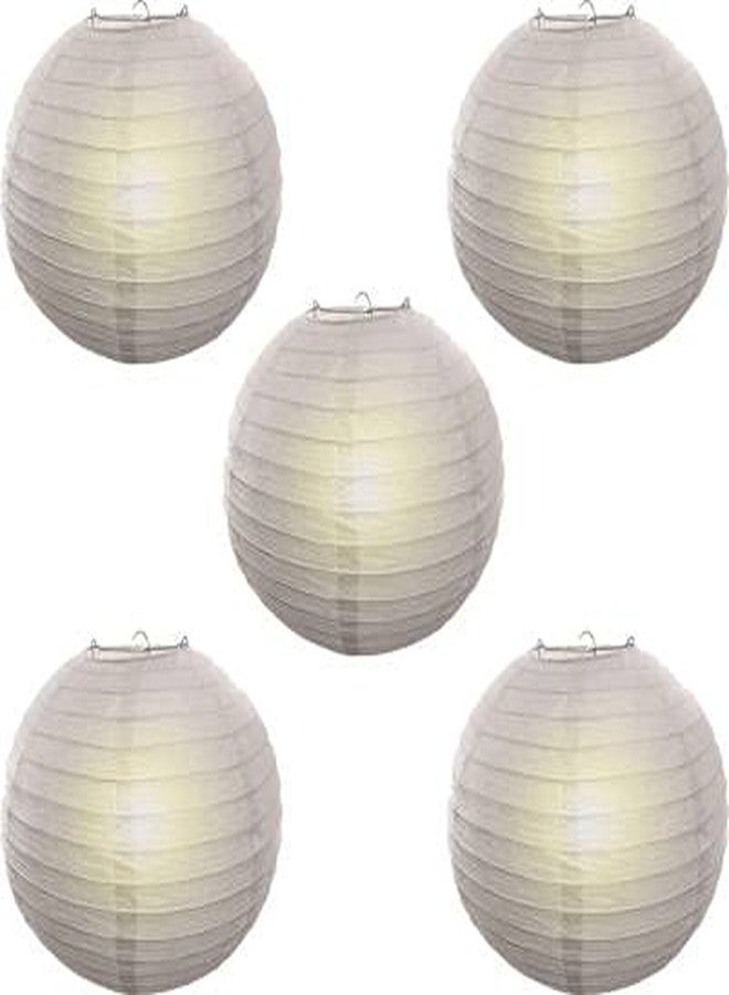 SHB Paper Lamp Lantern Shade for Decoration Hotels Home christmas day new year gift (12 Inch; White) Pk fo 5 - Image 1